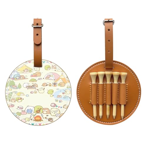 コーチ ☆ ゴルフボール レザー 金具付きポーチセット ロゴ入りボール COACH】コーチ レザー ゴルフティーセットカーキ×ブラウンゴルフ